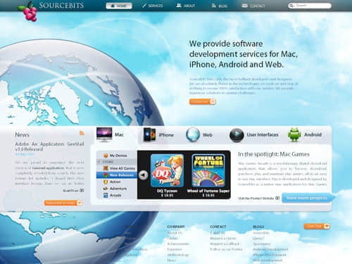 61個(gè)藍(lán)色主色調(diào)網(wǎng)站設(shè)計(jì)欣賞 為軟件開發(fā)項(xiàng)目注入靈感與專業(yè)感